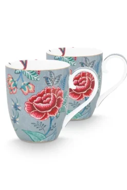 Flower Festival Set/2 Tassen Xl Hell