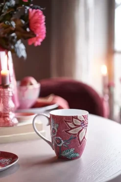 Flower Festival Tasse Xl Dunkel