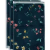 Gastehandtuch Set/3 Les Fleurs Dunkel 30X50 Cm