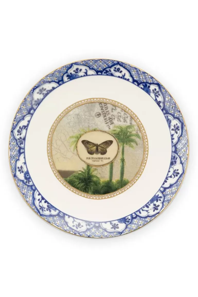 Heritage Gebäckteller Schmetterling Blau 15 Cm