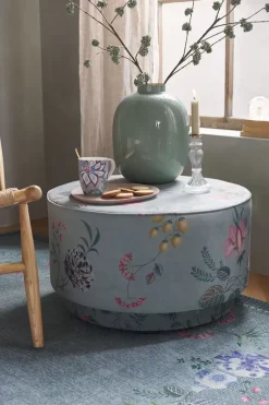 Hocker Large Fleur Grandeur Grun