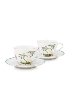 Jolie Set/2 Espresso Tasse & Untertasse Dots Gold