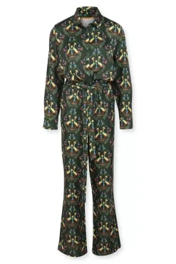 Jumpsuit Flirting Birds Grun