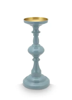 Kerzenstander Blau 34 Cm