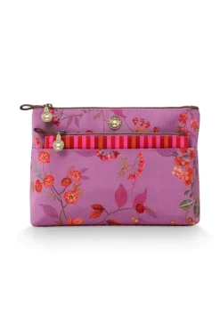 Kosmetiktasche Kawai Flower Fuchsia