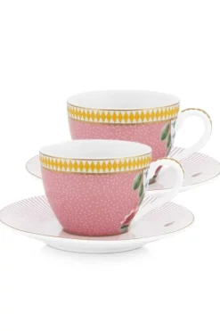 La Majorelle Set/2 Espresso Tassen & Untertassen Rosa