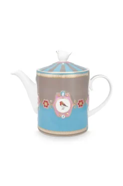 Love Birds Teekanne Medium Blau/Khaki
