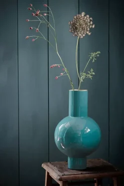 Metall Vase Dunkel 40 Cm