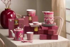 Oriental Flower Festival Set/6 Teeloffel Dunkel