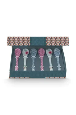 Oriental Flower Festival Set/6 Teeloffel