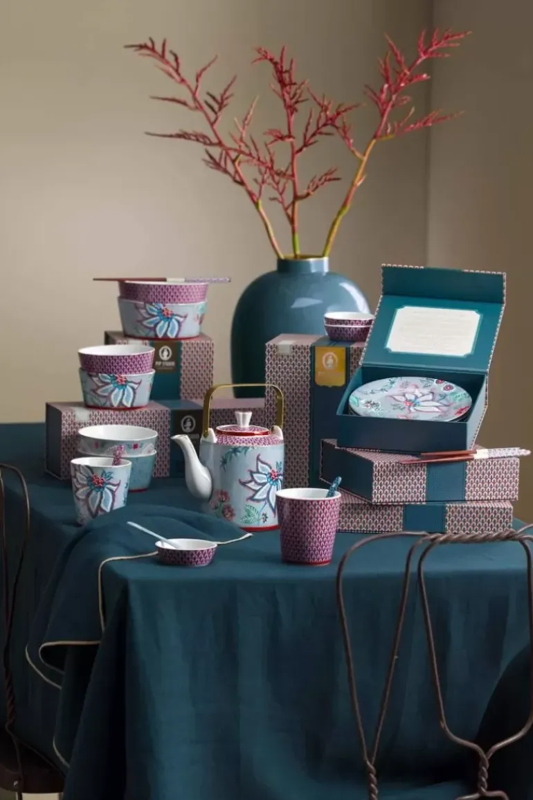 Oriental Flower Festival Set/4 Tassen