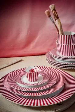 Royal Stripes Petit Four Dunkelrosa 12Cm