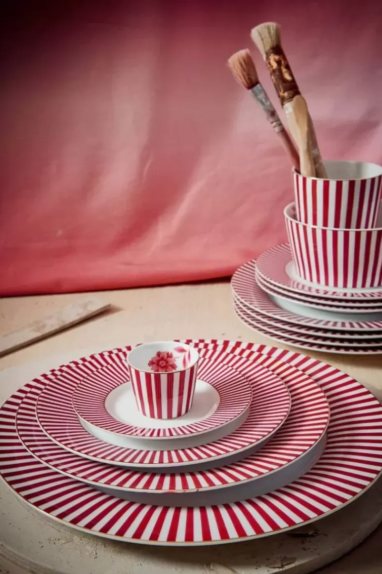 Royal Stripes Petit Four Dunkelrosa 12Cm